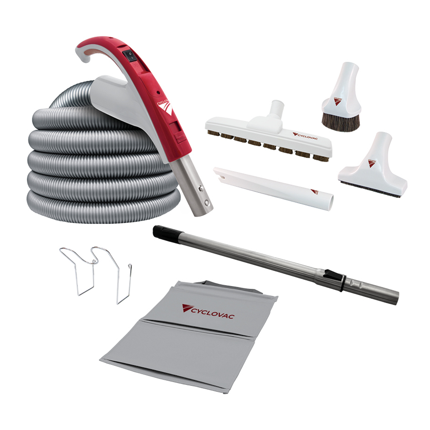 Cyclovac H625 Central Vacuum with Luxe 24v Cleaning set 35'