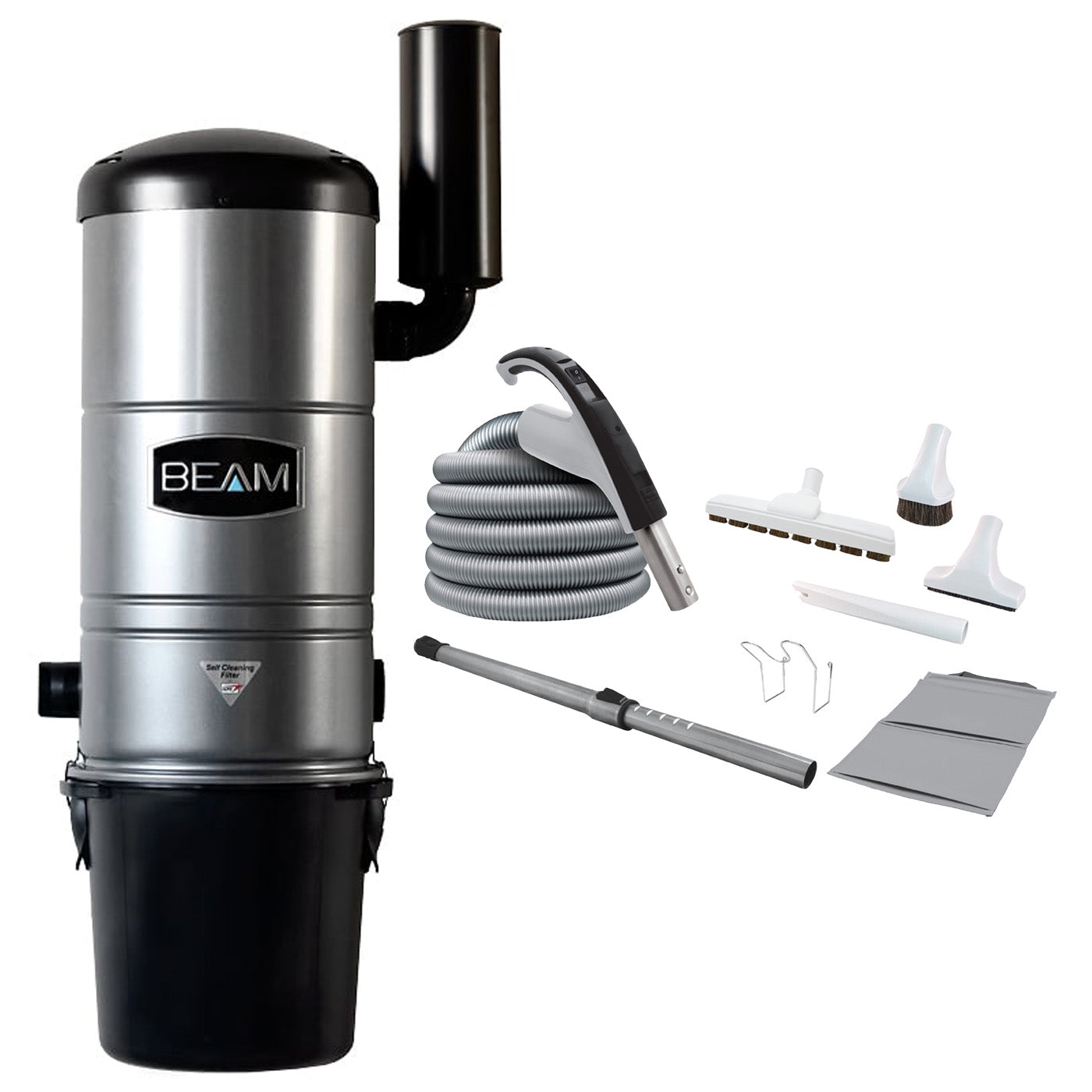 Beam 345 Central Vacuum with Luxe 24v Cleaning Set