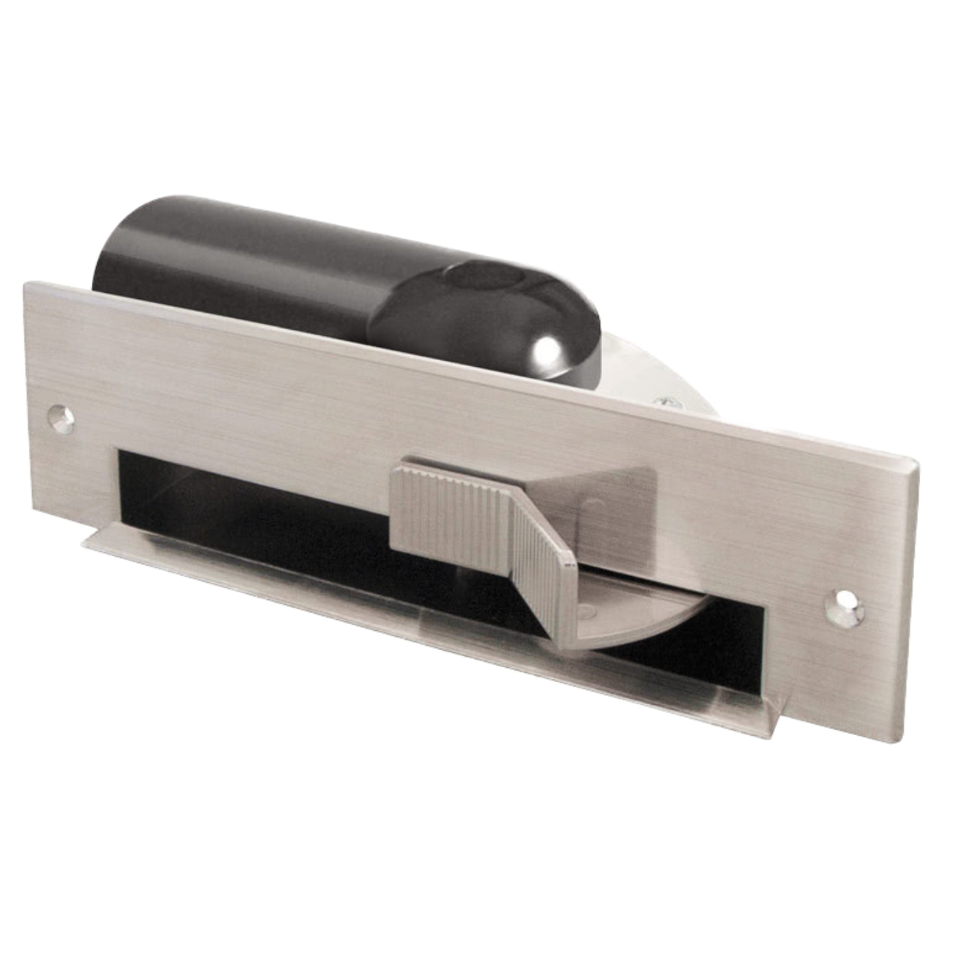 Stainless Steel Finish Vac Pan Sweep Inlet with 90 degree adaptor