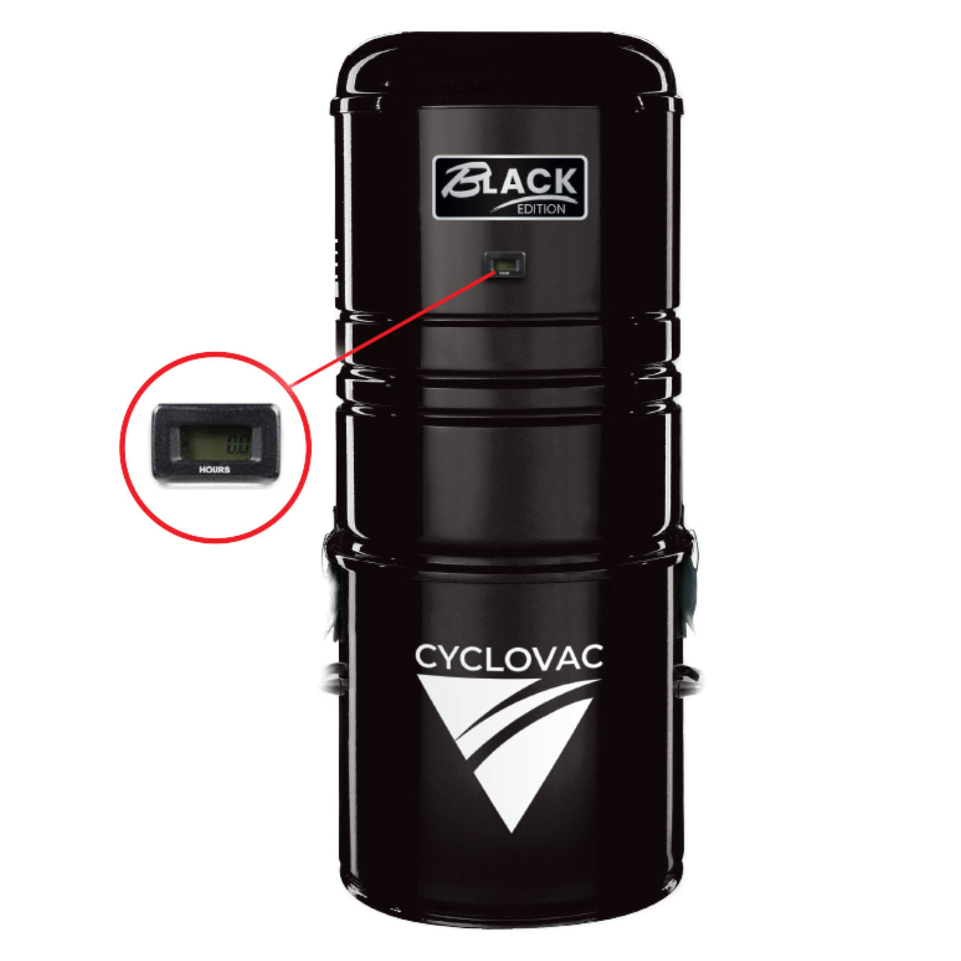 Cyclovac Black Edition 700 AW Central Vacuum Canister