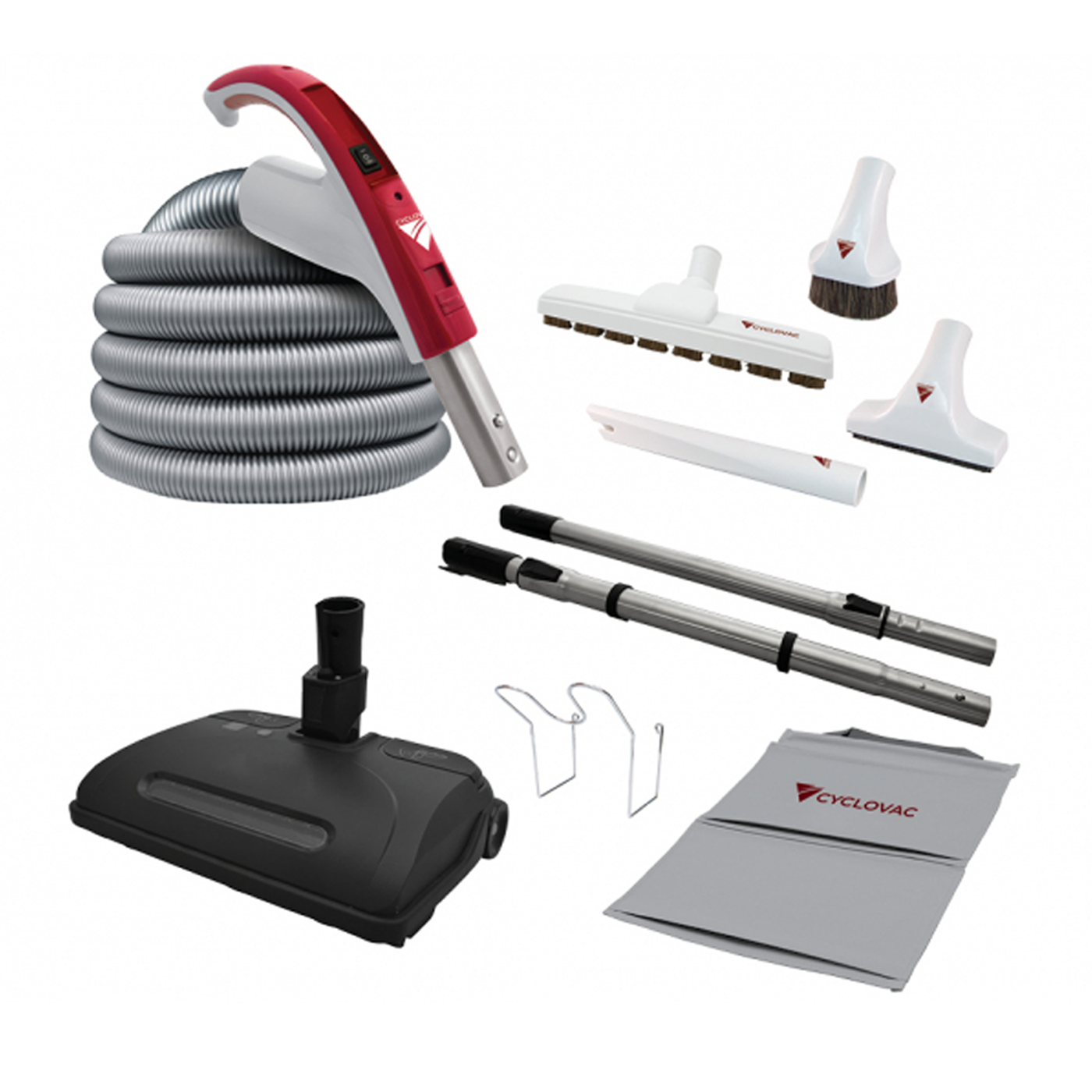 Cyclovac H725 Quartz Edition Central Vacuum with Airstream Cleaning set 35'