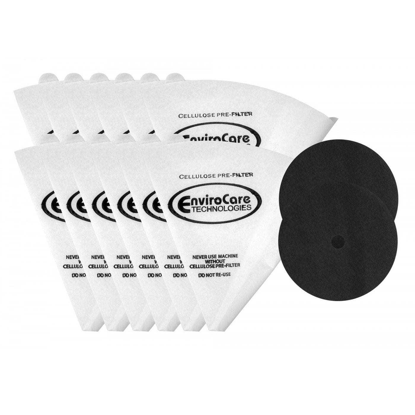 Filter Queen Paper Cone 12 Pack & 2 Safety Filters
