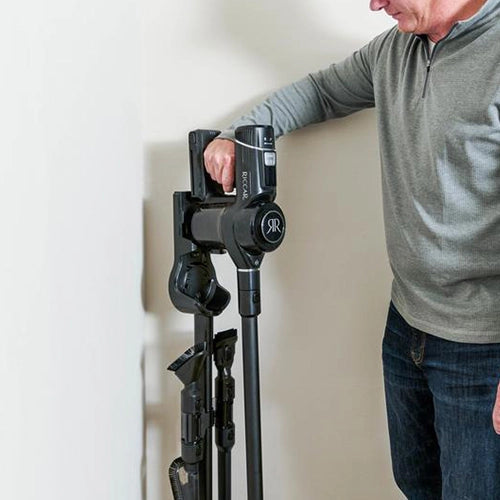 Riccar R65 Cordless Stick Vacuum - w/ Dual battery, Upholstery tool and Bare floor head included