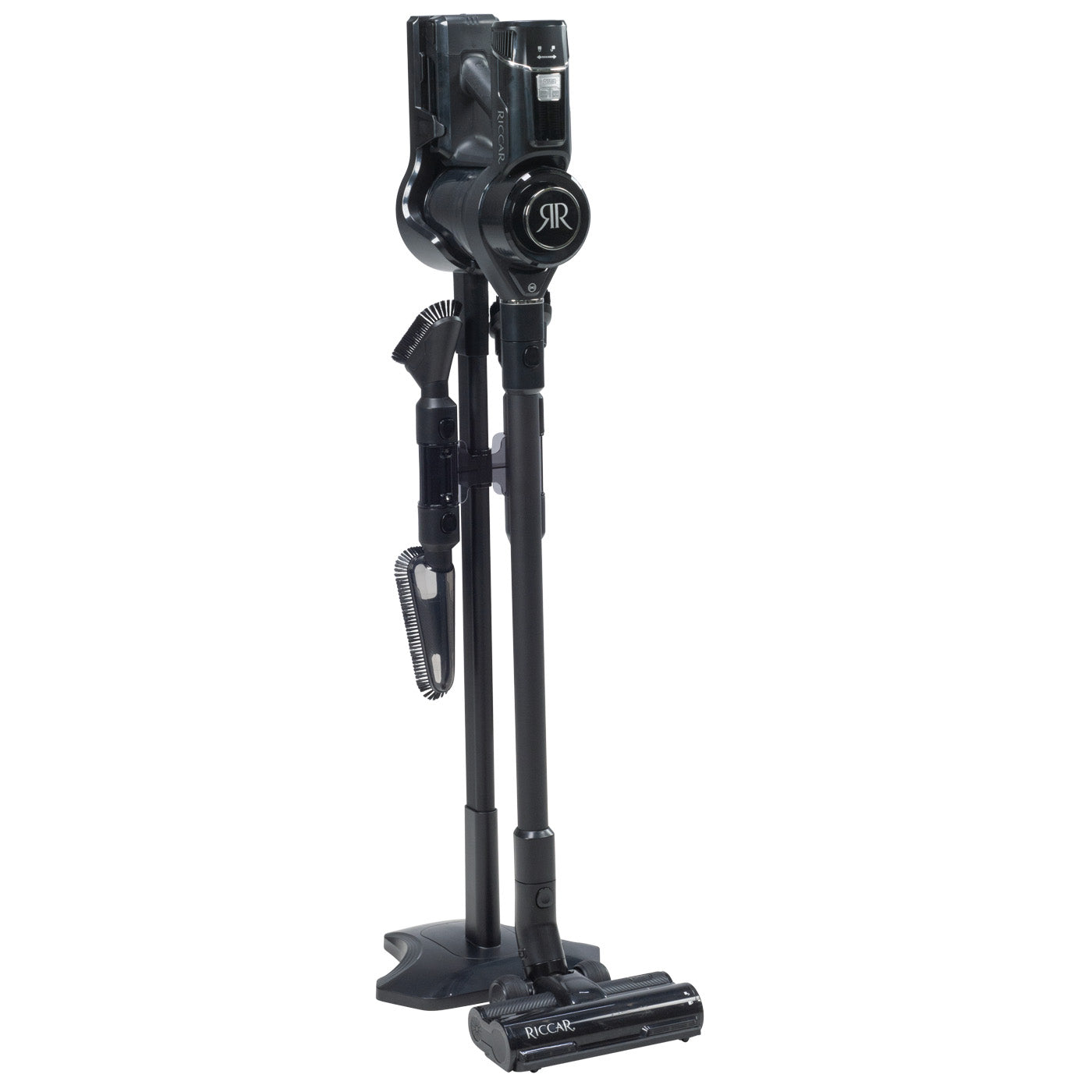 Riccar R65 Cordless Stick Vacuum - w/ Dual battery, Upholstery tool and Bare floor head included