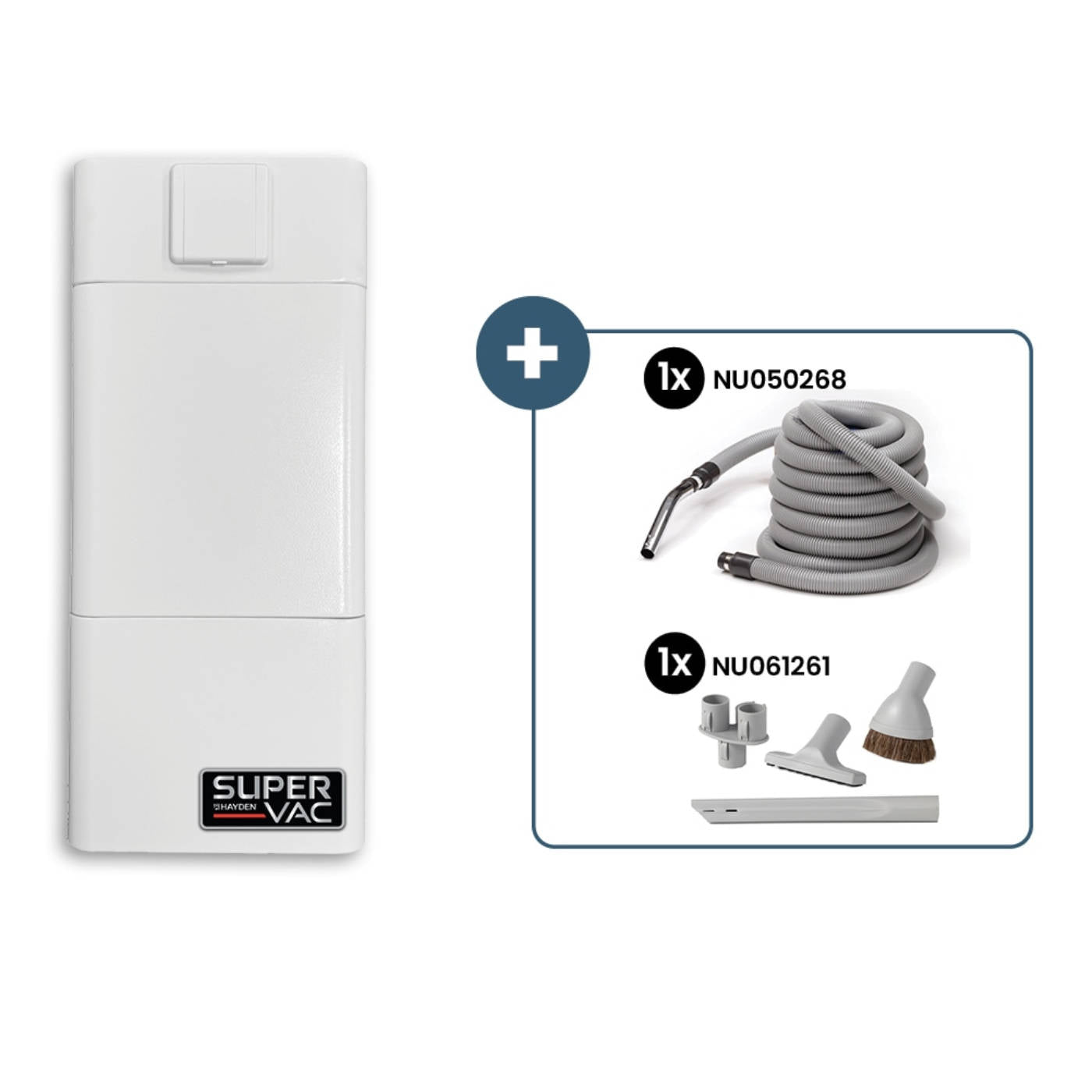 SuperVac 30 Condo - Small Space Central Vacuum System /w Bonus tool set