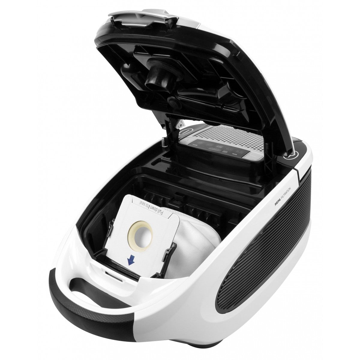 Bag compartment open