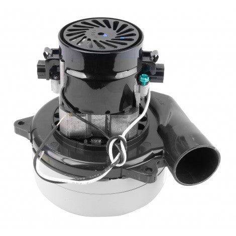 Tangential Vacuum Motor - 5.7" Diameter - 2 Fans - 120V - 9.1A - Lamb Ametek 116207-00