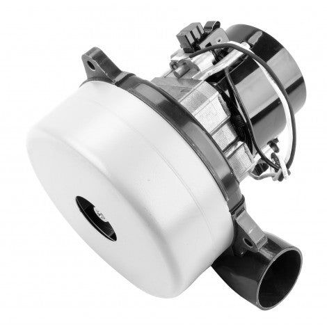 Tangential Vacuum Motor - 5.7" Diameter - 2 Fans - 120V - 9.1A - Lamb Ametek 116207-00