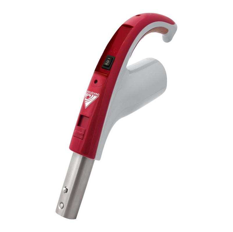 Electric hose handle 110/24V replacement with button lock - Red - Cyclovac