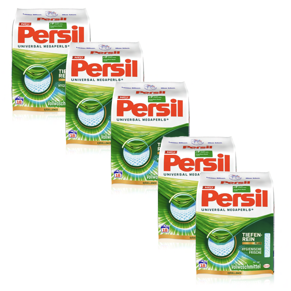 Persil Universal Megapearls HE Laundry Detergent 1.33 kg X 5 bags Henkel Vacuum Plus Canada