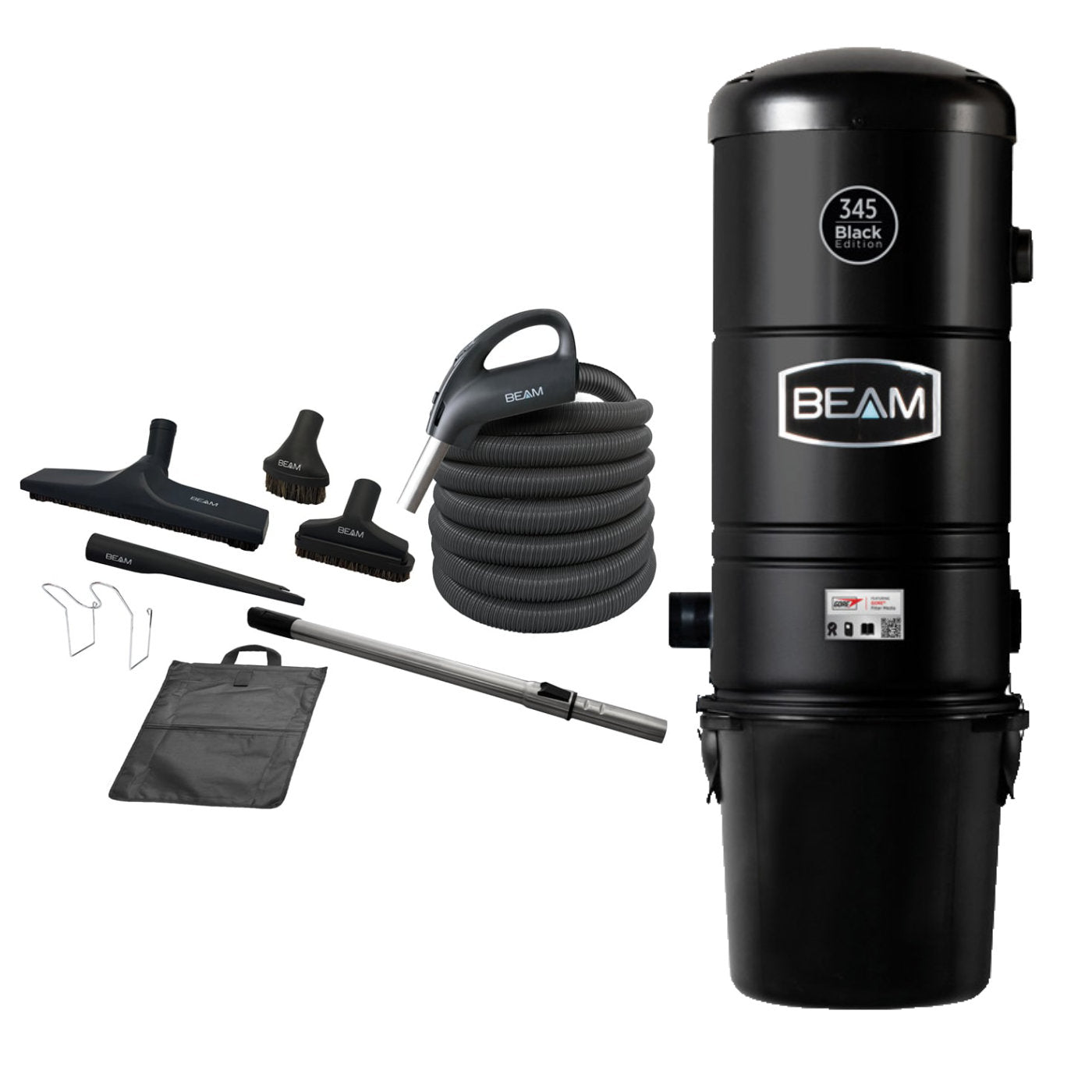 Black Friday Edition Beam 345 Central Vacuum with  24v Cleaning Set 35'