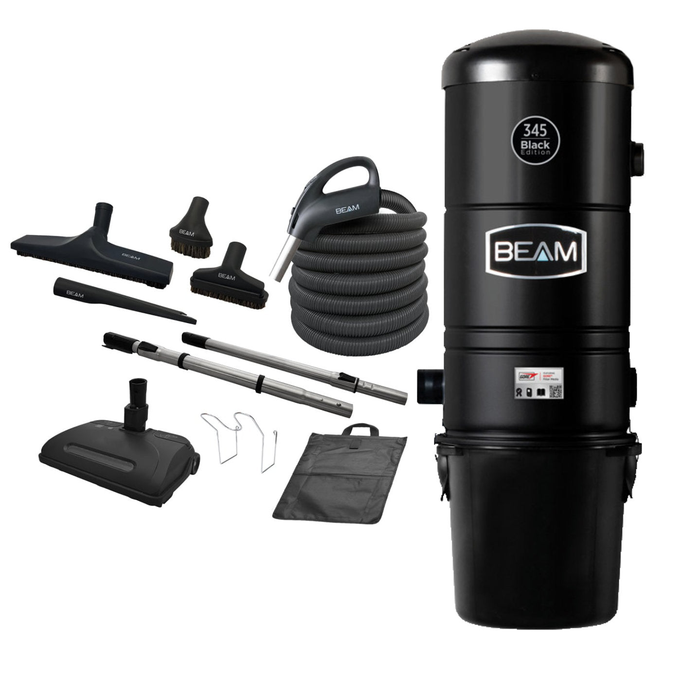 Beam 345 Black Friday Edition Central Vacuum with Airstream Cleaning Set 35'