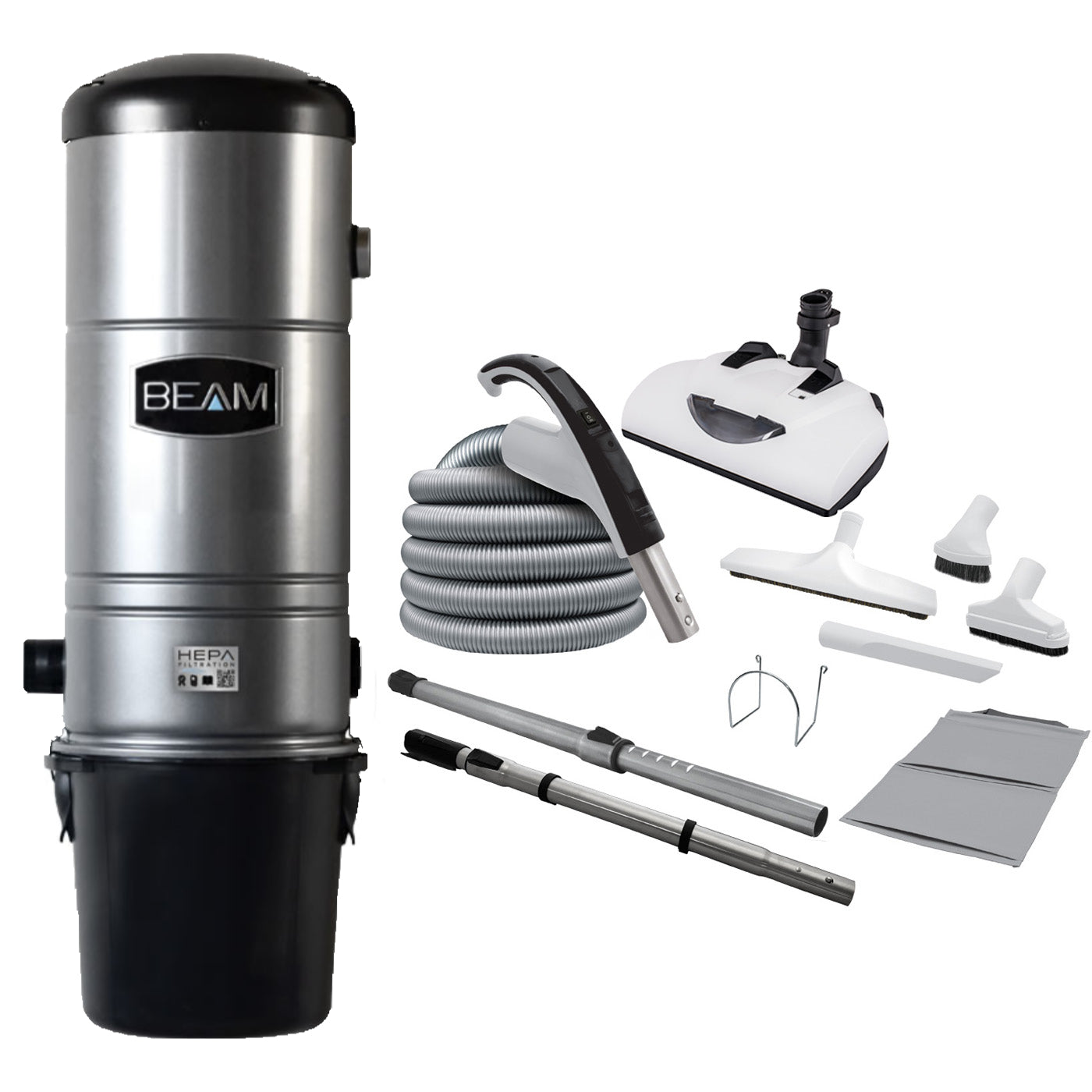 Beam 375 Central Vacuum with Wessel Werk EBK360 Cleaning Set 35'