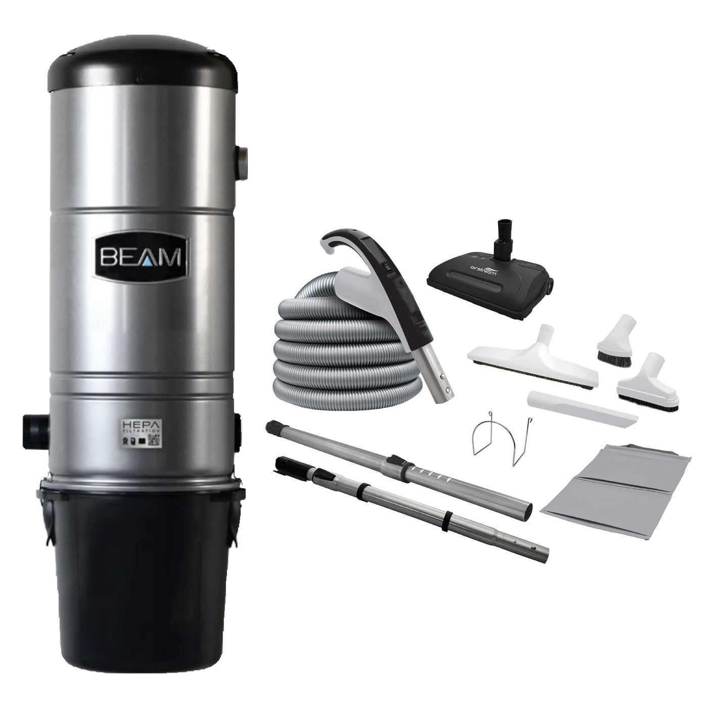 Beam 375 Central Vacuum with Airstream Cleaning Set 35'