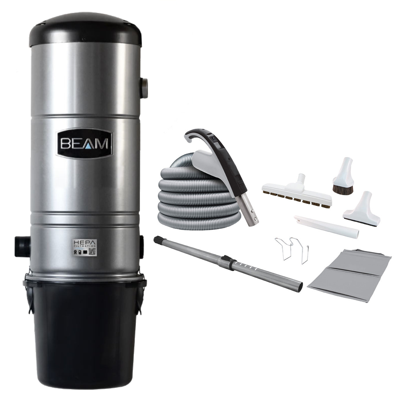 Beam 375 Central Vacuum with Luxe 24v Cleaning Set