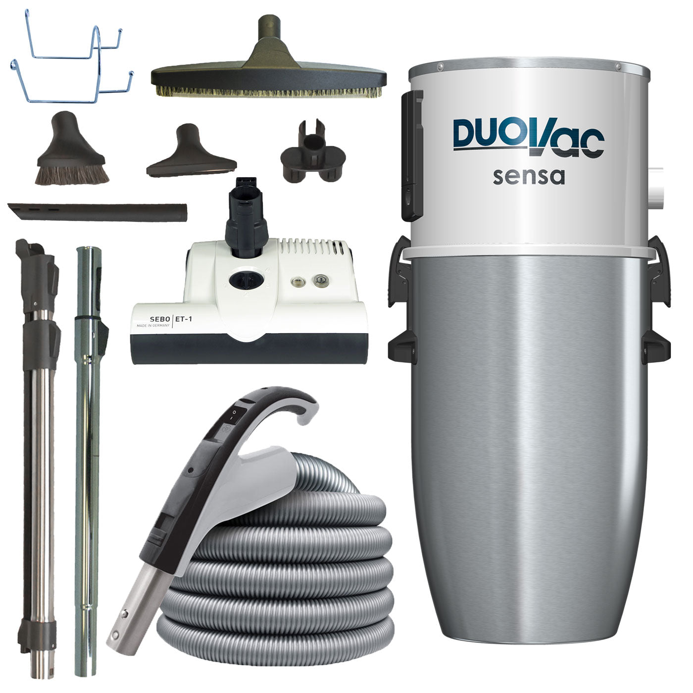 DuoVac Sensa / SEBO ET1 Deluxe Electric Central Vacuum Package