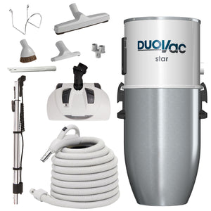 DuoVac Star / EBK360 Electric Carpet and Hard Surface Central Vacuum Package