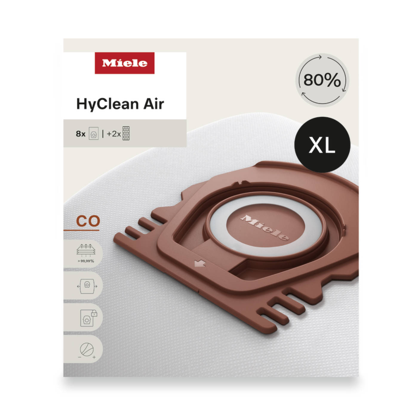 Miele CO XL HyClean Air Dustbag & Filter Set (12909630)