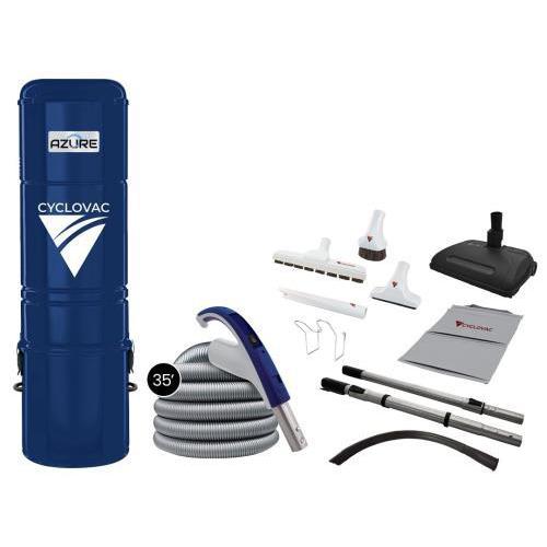 Cyclovac Azure H615 Special Edition Electric Super Luxe Kit Cleaning Set 35'