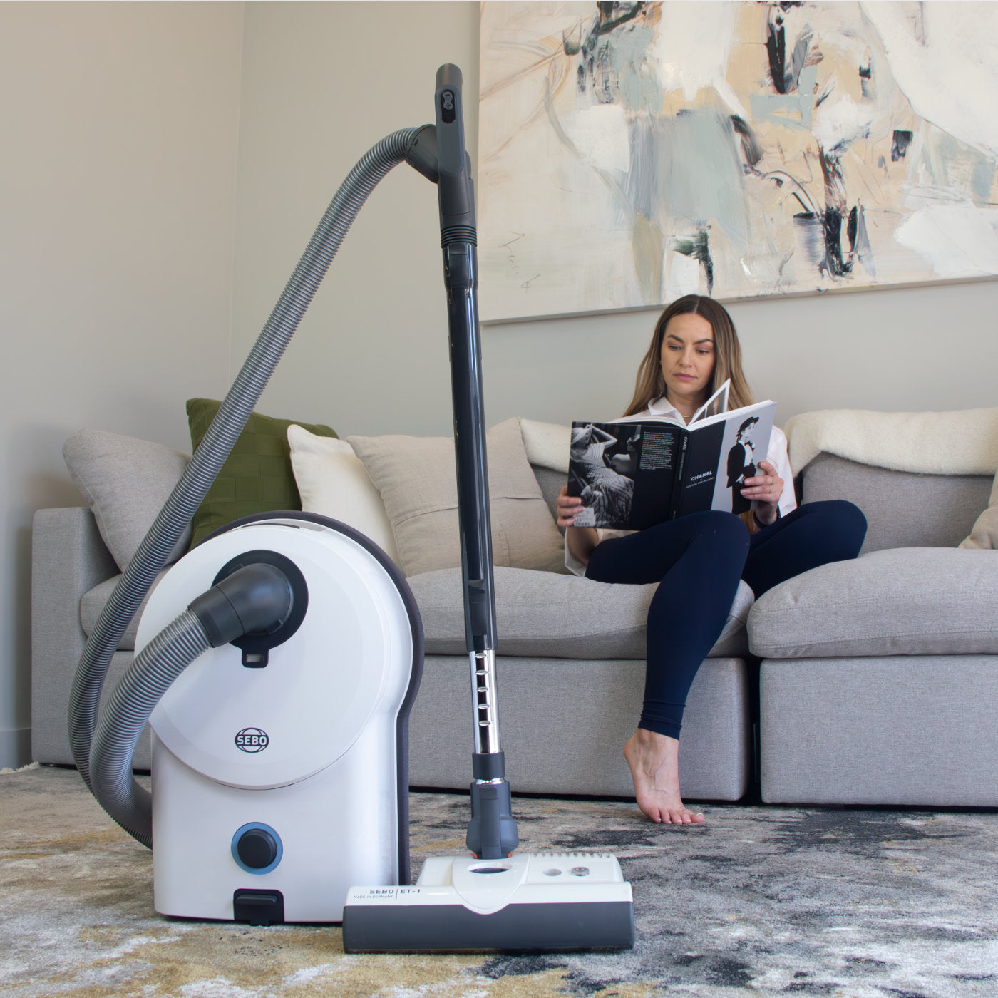 SEBO D4 Onyx Premium Canister Vacuum