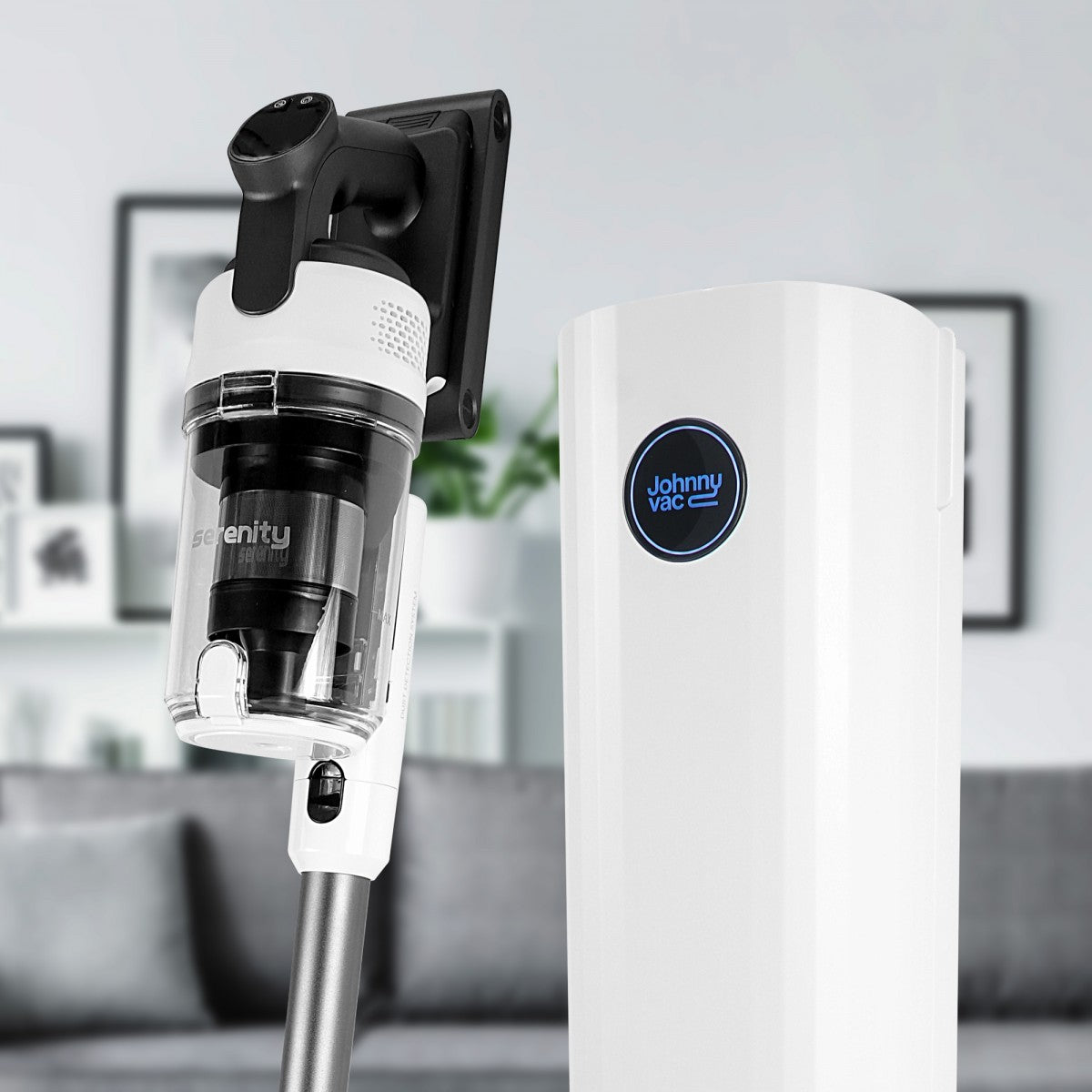 Johnny Vac JV259WB Serenity Cordless Vacuum with Self Emptying / Charging Dock