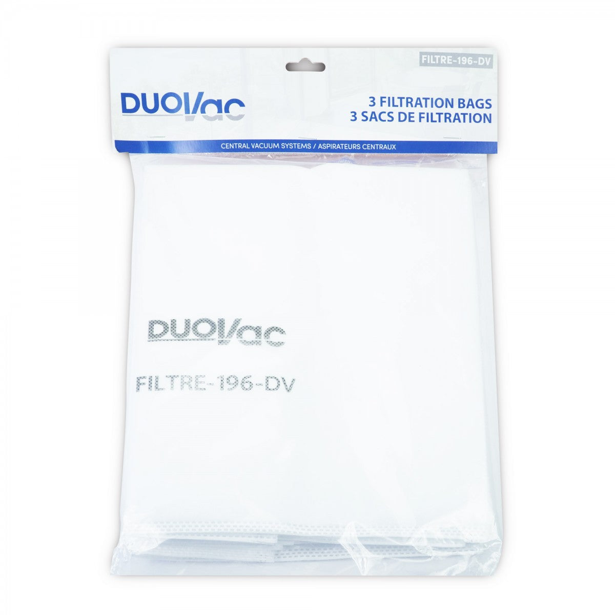 Duovac / Huskey Central Vacuum Bags 3pk Filtre-196