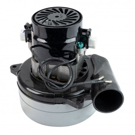 Tangential Vacuum Motor - 5.7" dia - 2 Fans - 24 Volts - 16.2 A - 390 W - 91 Airwatts - 45.8" Water Lift - 67.8 CFM - Epoxy Paint - Lamb / Ametek 116157-00