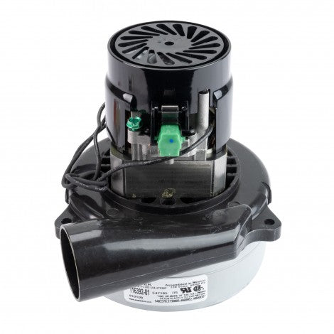 Lamb Ametek 116392-01 Tangential Vacuum Motor - 5.7" Diameter - 2 Fans - 120V - 8.6A - 916W