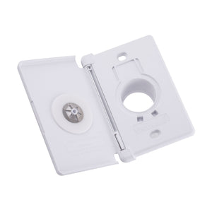 Central Vacuum Inlet Valve Full Door White