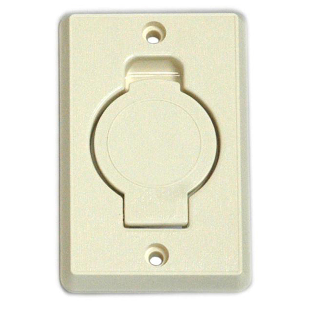 Central Vacuum Inlet Valve Round Door Almond Plastiflex Vacuum Plus Canada