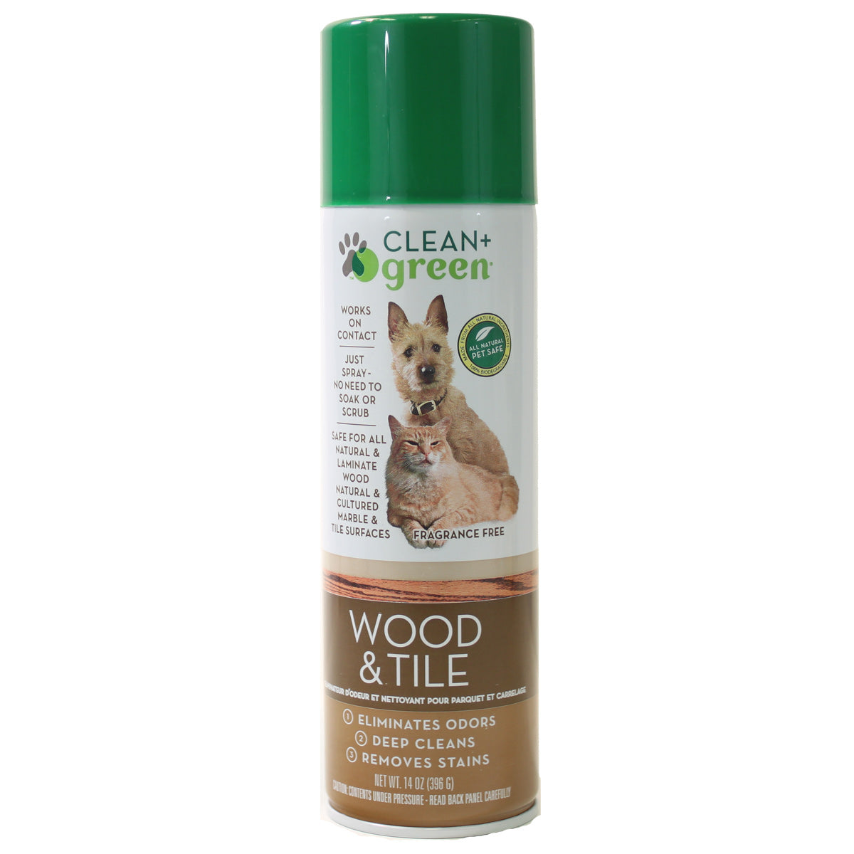 Clean + Green Pet Stain Wood + Tile Odor remover Clean + Green Vacuum Plus Canada