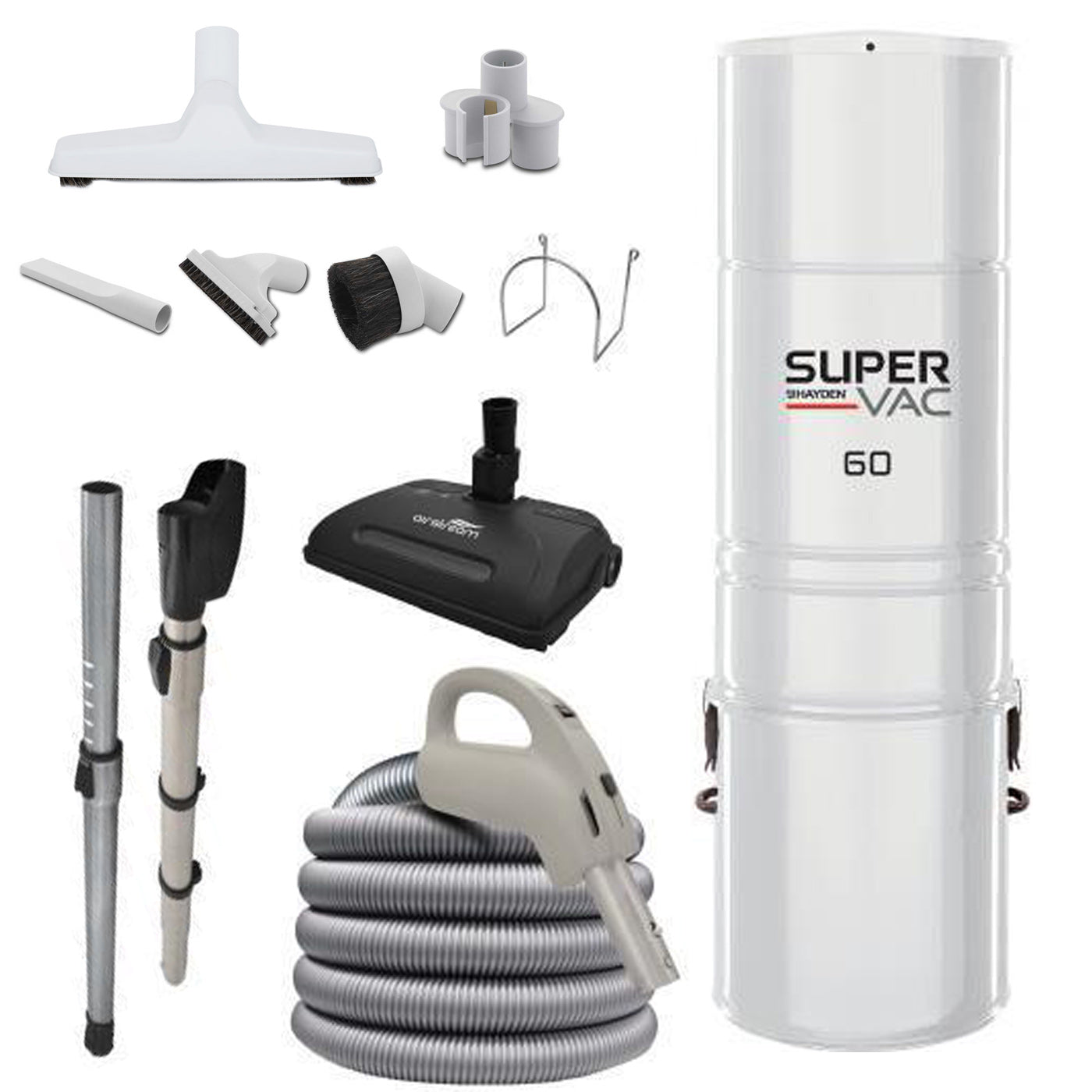 HAYDEN SUPER VAC 60 with Standard Electric powerhead kit Hayden Vacuum Plus Canada