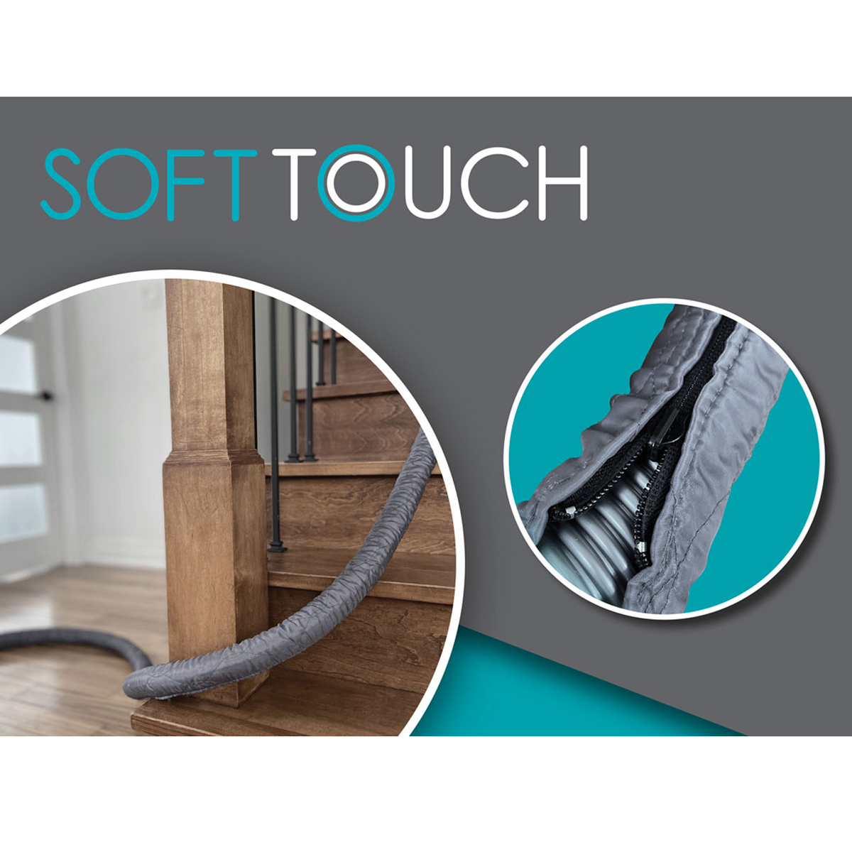 Zippered Central Vacuum Hose Cover Vacuum Plus Canada