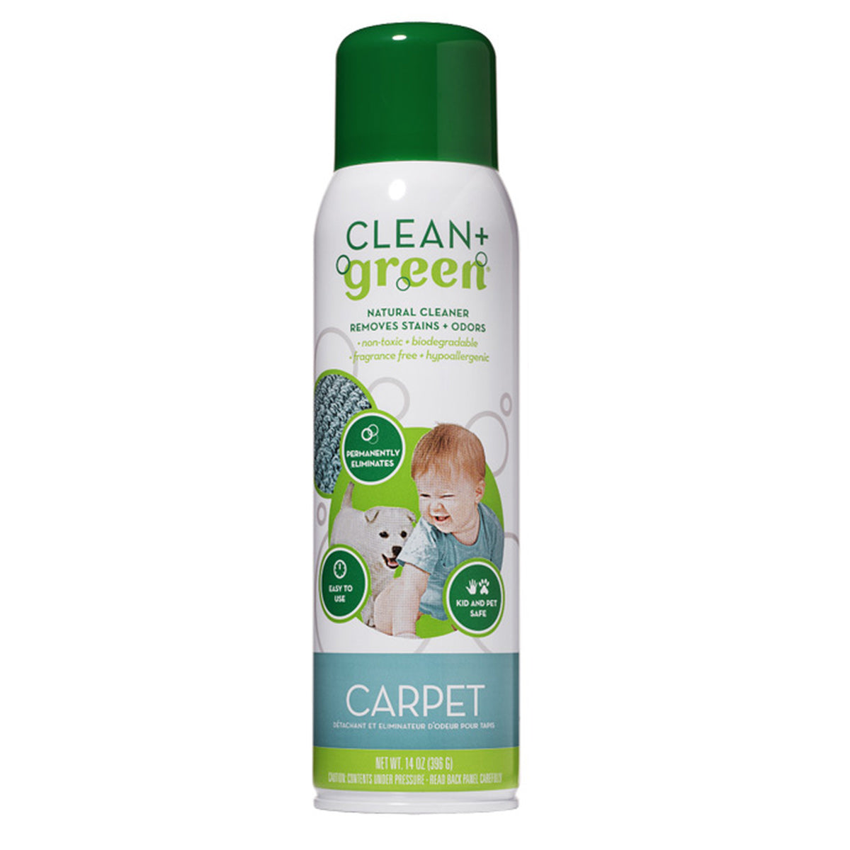 Clean + Green Carpet Stain and Odor Remover Clean + Green Vacuum Plus Canada